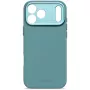Decoded AntiMicrobial Silicone Back Cover iPhone 17 Pro Max, saderīgs ar MagSafe, Retro Blue