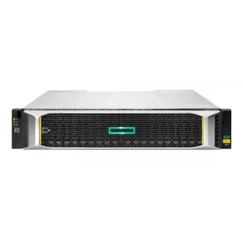 HPE Modular Smart Array 2062 16Gb Fibre Channel SFF Storage - 6. paaudze - 3,84 TB - 24 nodalījumi (SAS-3) SSD 1,92 TB x 2 16Gb Fibre Channel (ārējais) Rack Mountable 2U