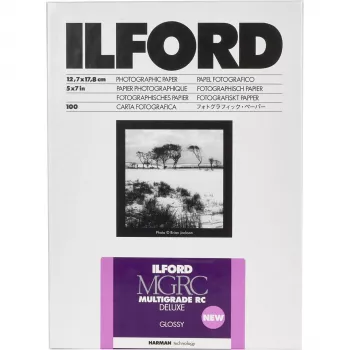 ILFORD MG RC Deluxe 1M Glossy 13x18 cm Black & White Photographic Paper, 100 Sheets