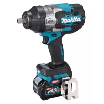 Makita TW003GM201 XGT 40V Max bezvadu triecienuzgriežņu atslēga, 1600 Nm atskrūvēšanas griezes moments, 3/4 inch kvadrātveida piedziņa, ar 2x BL4040 akumulatoriem, lādētāju un maciņu
