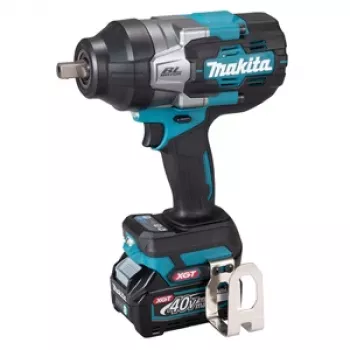 Makita TW003GM201 XGT 40V Max bezvadu triecienuzgriežņu atslēga, 1600 Nm atskrūvēšanas griezes moments, 3/4 inch kvadrātveida piedziņa, ar 2x BL4040 akumulatoriem, lādētāju un maciņu