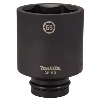 Makita trieciena galatslēgas uzgalis 1 collas piedziņa 65 mm 6 punktu Cr-Mo melns fosfāts E-24810