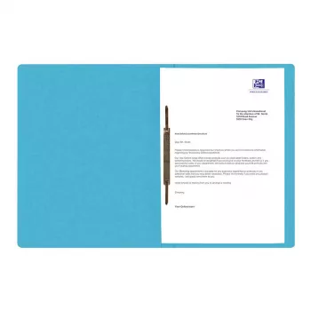Oxford TOP FILE+ Report File A4 Kartons 390 g/m² Aqua Metāla aizdare