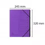 Exacompta Expanding File Folder 12 Compartments Violet Colorspan
