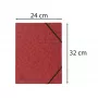 Exacompta Colorspan Elastīgā Mape A4 Sarkanā 355 g/m² Bez Atlokiem