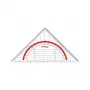 Maped Study 16 cm Set Square - Transparent Polystyrene - 45°/45°/90° Triangle