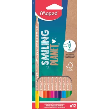MAPED 12 krāsainie zīmuļi jauktās krāsās