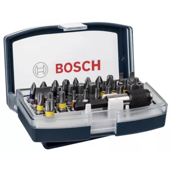 Bosch Skrūvgriežu uzgaļu komplekts 32 gab. Torx, Phillips, Pozidriv, Hex, Slot, Torq-Set Garums 25 mm