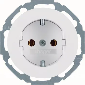 Hager WLS1100WG SCHUKO kontaktligzda R.Classic Polar White Glossy