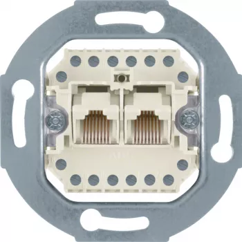 Hager WDF41083 UAE ligzdas moduļa ieliktnis 8/8-pin, balts