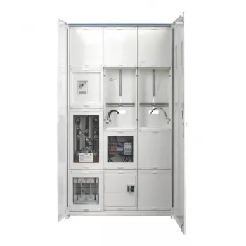 Hager FP93W11N Strāvas transformatora un skaitītāju skapis 1400x800x205 mm 2 skaitītāju lauki