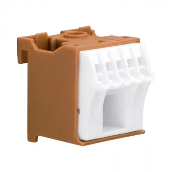 Hager KN06P 6-Polu Spaiļu Bloks 63A 230V Brūns