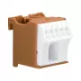 Hager KN06P 6-Polu Spaiļu Bloks 63A 230V Brūns