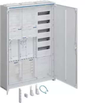 Hager ZB33ET225W1 Universālais skapis 800x205x1100 mm Virsmas montāžas IP44 Satiksmes balts RAL 9010 3 lauki