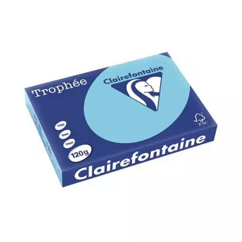 Clairefontaine Trophee Pastel A4 Kopējamais Papīrs 120g 250 Lapas Zils FSC Sertificēts