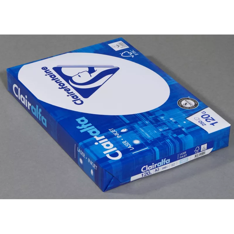 Exacompta Clairalfa A3 Copy Paper 120 gsm 250 Sheets - Multifunction Paper