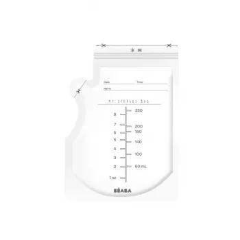 Beaba pārtikas uzglabāšanas maisiņi 50 gab., 250 ml, caurspīdīgi 911738