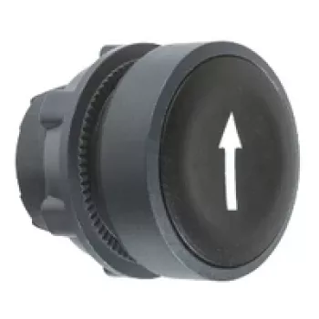 APC ZB5AA335 Harmony XB5 Iegremdējama spiedpogas galviņa, melna, plastmasa, 22 mm montāža, IP69K