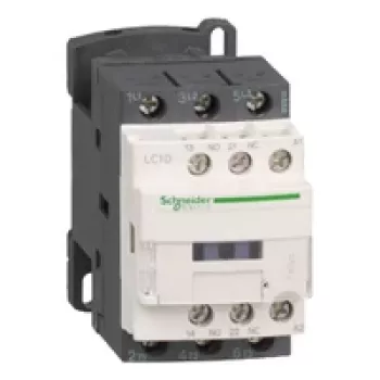 APC Schneider Electric LC1D12BD TeSys D Kontaktors, 3P, 12A AC-3, 24V DC spole, 1NO+1NC palīgkontakti, skrūvju spailes