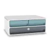 CEP Office Solution MoovUp Drawer Box with Lock Mint Grey DIN A4 Landscape DIN A5 Landscape 3 Drawers