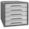 CEP Office Solution Smoove Drawer Box Light Grey with 5 Drawers 1071116361