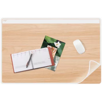 CEP Office Solution Desk Pad Plastic White/Beech 65x50 cm