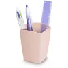 CEP Office Solution Mineral pildspalvu turētājs, 2 nodalījumi, pulverkrāsas rozā, taisnstūrveida, polistirols, 74 x 74 x 95 mm