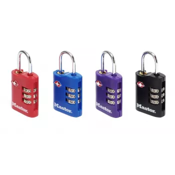 Master Lock 2 komplektu TSA koda atslēga dažādās krāsās