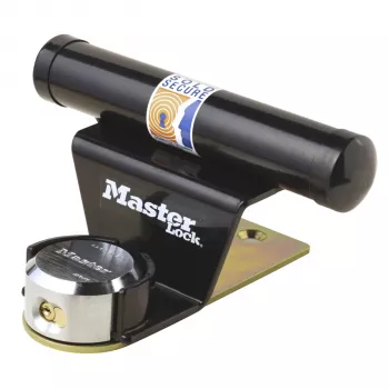 Master Lock Garage Door Bolt Lock 1488EURDAT Black Hardened Steel