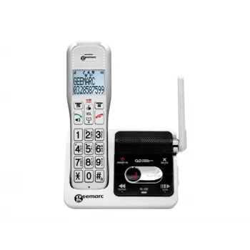 Geemarc AmpliDECT 595 ULE Bezvadu Telefons ar Atbildētāju, Balts