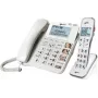 Geemarc DECT595 COMBI Vada telefons senioriem ar atbildētāju, brīvroku režīmu, optisko zvanu signalizāciju, dzirdes aparātu saderību, ieskaitot avārijas raidītāju (DECT595_COMBI_WH_VDE)