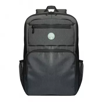 PORT Designs 15.6'' Seattle Laptop Backpack, Black, 20L, Recycled Polyester, No Rain Cover