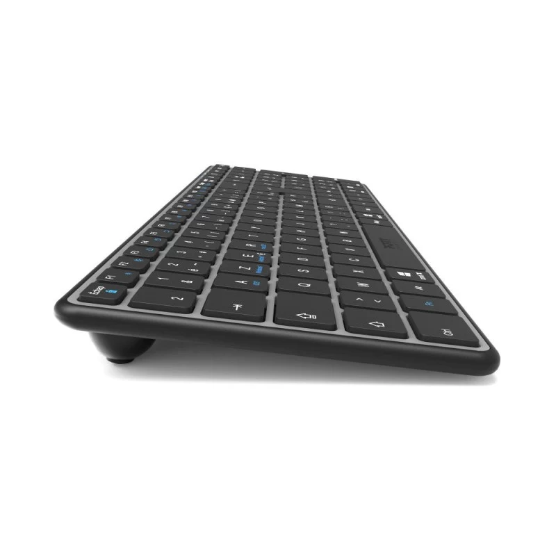 PORT Designs FR - Keyboard Compact Pro Rechargeable Bluetooth AZERTY Black