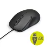PORT Designs 900900 pilna izmēra vadu USB tastatūras un peles komplekts, AZERTY izkārtojums, melns