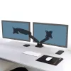 PORT Designs PORT Connect regulējams divu monitoru stiprinājums - 2 ekrāniem līdz 32 inch - galda skava/caurums - melns