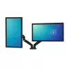PORT Designs PORT Connect regulējams divu monitoru stiprinājums - 2 ekrāniem līdz 32 inch - galda skava/caurums - melns