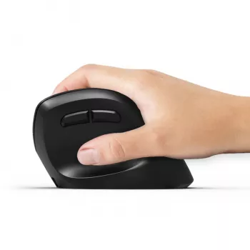 PORT Designs PORT Connect Professional ERGO SHAPE bezvadu uzlādējama pele - labai rokai - optiskā - 5 pogas - 2,4 GHz, Bluetooth - USB uztvērējs