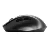 PORT Designs PORT Connect Professional BUSINESS uzlādējama bezvadu pele - optiskā - 6 pogas - 2,4 GHz, Bluetooth - USB uztvērējs - melna