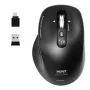 PORT Designs PORT Connect Professional BUSINESS uzlādējama bezvadu pele - optiskā - 6 pogas - 2,4 GHz, Bluetooth - USB uztvērējs - melna