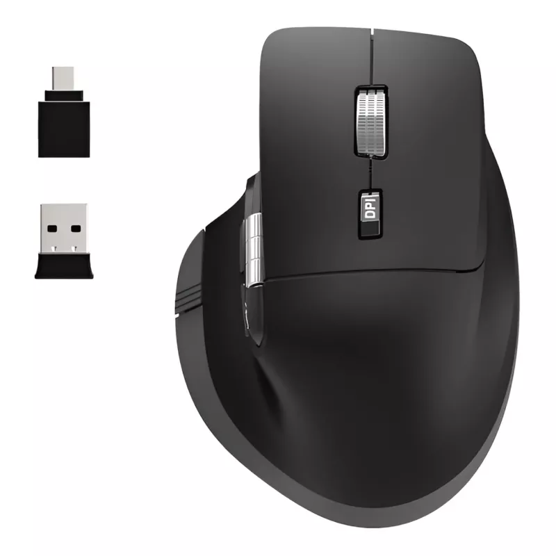 PORT Designs PORT Connect Professional ULTIMATE bezvadu uzlādējama pele - optiskā - 6 pogas - 2,4 GHz, Bluetooth - USB uztvērējs