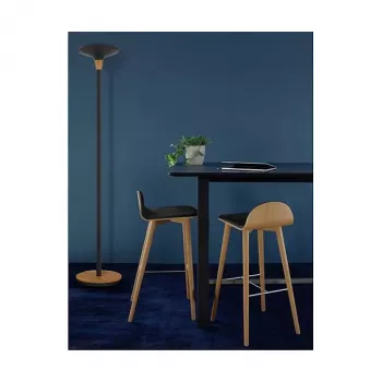Unilux BALY BAMBOO Grīdas lampa Melns/Bambuss 44,6 W