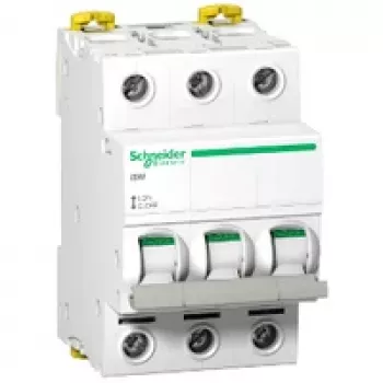 Schneider Electric Acti9 iSW A9S65363 3-Polu Izolācijas Slēdzis 63A 400V AC Balts