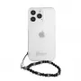 Guess GUHCP13LKPSBK Black Pearl cietais maciņš Apple iPhone 13 Pro / 13 6.1 inch caurspīdīgs