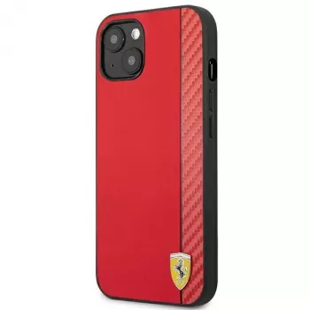 Ferrari On Track Carbon Stripe Hard Case for Apple iPhone 13 mini 5,4 inch Red