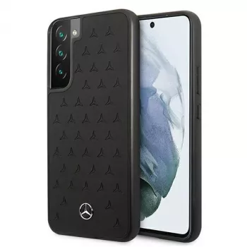 Mercedes-Benz MEHCS22MPSQBK S22+ Hardcase Leather Stars Pattern Black