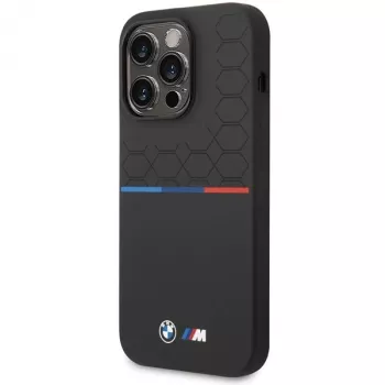 BMW M Collection Silikona maciņš Apple iPhone 15 Pro Max 6,7 inch melns raksts