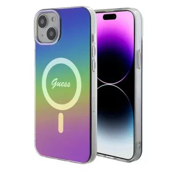 Guess IML Iridescent MagSafe Case for iPhone 15 (Iridescent)