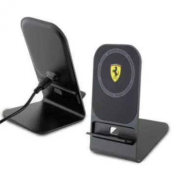 Ferrari 2023 Collection MagSafe 15W bezvadu uzlādes paliktnis - Melns