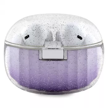 Guess Glitter Gradient True Wireless Bluetooth Earbuds ar uzlādes futrāli (Purpura)