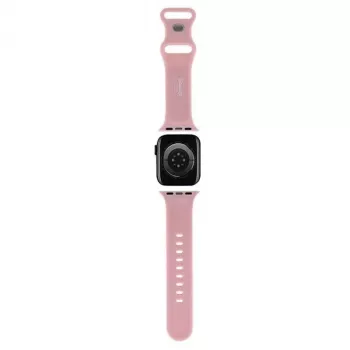 Hello Kitty HKAWLSCHBLP Silikona siksniņa Apple Watch 42/44/45/49mm rozā